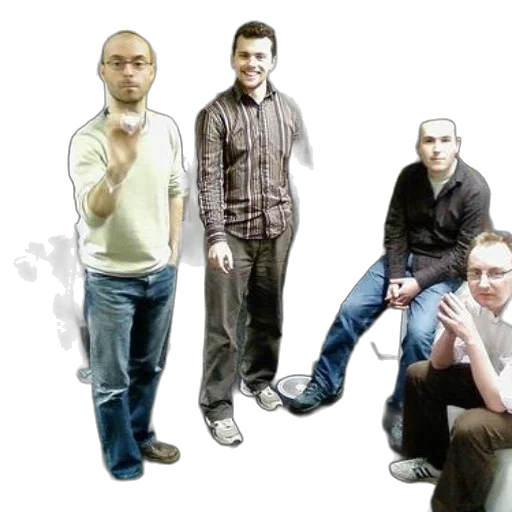 staff, 3d render, concept art, photorealistic, group, people, standing, office transparent PNG cut-out