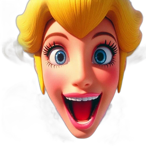 face, mask, 3d render, photorealistic, cartoon, concept art, animated, female transparent PNG cut-out