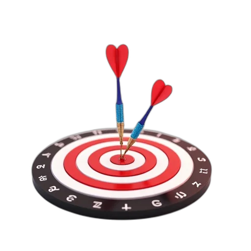 weapon, staff, digital, illustration, dartboard, concentric, circles, numbers transparent PNG cut-out