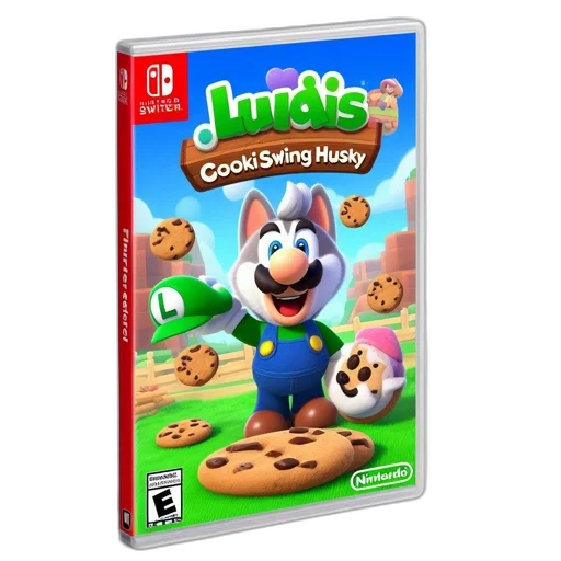 3d render, concept art, nintendo, switch, game, titled, ludis, cookiswing transparent PNG cut-out