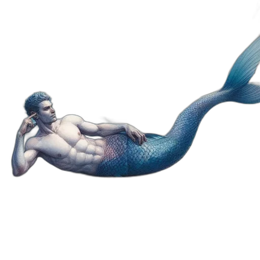creature, animal, concept art, fantasy art, pixel art, 3d render, underwater, blue transparent PNG cut-out