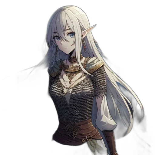 dragon, staff, dress, sword, fantasy art, concept art, pixel art, anime transparent PNG cut-out
