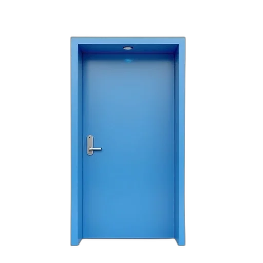 furniture, staff, building, dress, 3d render, blue, fire, door transparent PNG cut-out