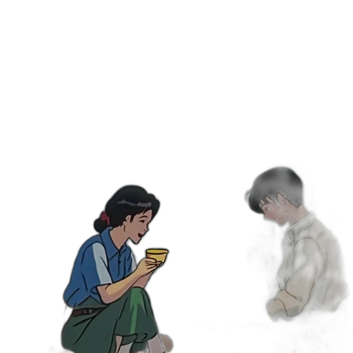 food, concept art, pixel art, watercolor, comic book art, rain, forest, fog transparent PNG cut-out