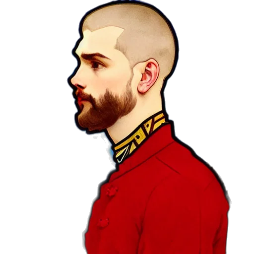jacket, face, staff, crown transparent PNG cut-out