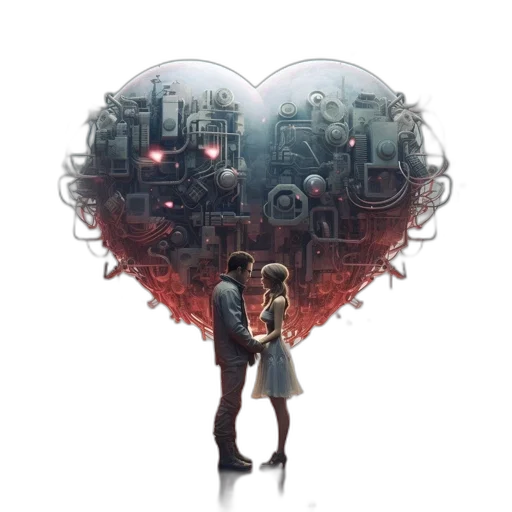 robot, concept art, pixel art, comic book art, cyberpunk, outer space, city street, fog transparent PNG cut-out