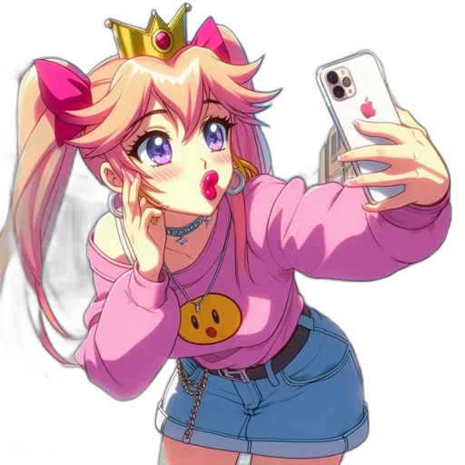 crown, animal, dress, weapon, anime, cartoon, vaporwave, concept art transparent PNG cut-out