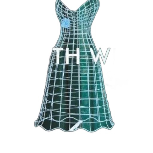 dress, 3d render, green, cover, ninth, wife, features, wireframe transparent PNG cut-out