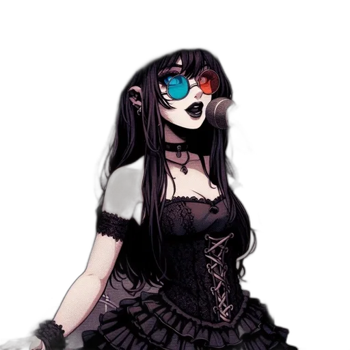 dress, mask, staff, creature, pixel art, concept art, fantasy art, anime transparent PNG cut-out