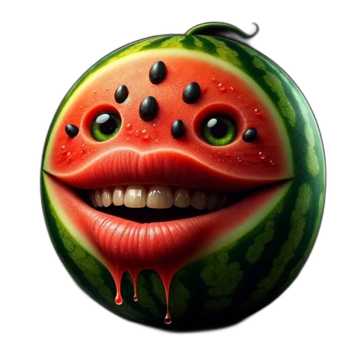 creature, mask, face, food, photorealistic, concept art, 3d render, pixel art transparent PNG cut-out