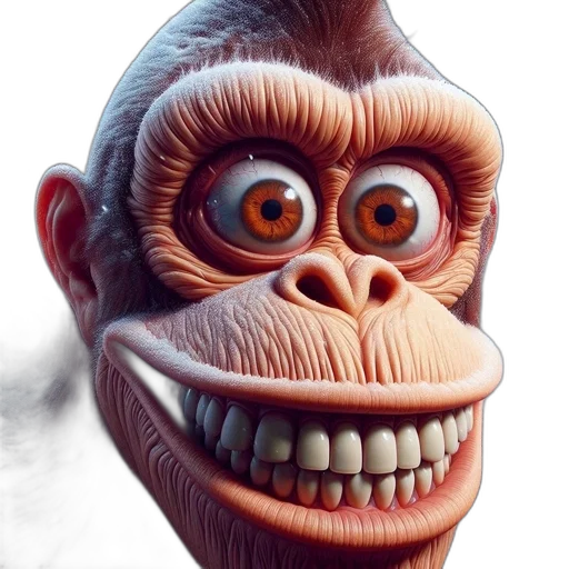 creature, face, animal, mask, 3d render, photorealistic, concept art, cartoon transparent PNG cut-out
