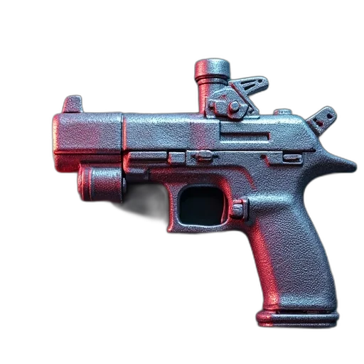 weapon, 3d render, airbrush, gun, toys transparent PNG cut-out