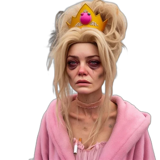 crown, face, jacket, jewelry, concept art, photorealistic, 3d render, fantasy art transparent PNG cut-out