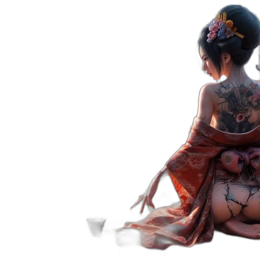 dress, jewelry, concept art, fantasy art, photorealistic, 3d render, fire, red transparent PNG cut-out