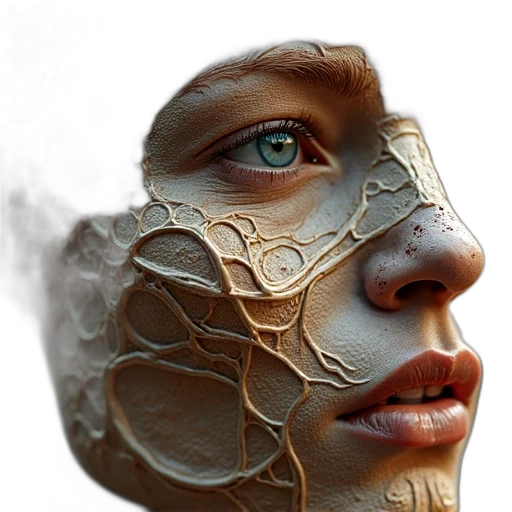 mask, face, jewelry, crown, photorealistic, 3d render, concept art, fantasy art transparent PNG cut-out