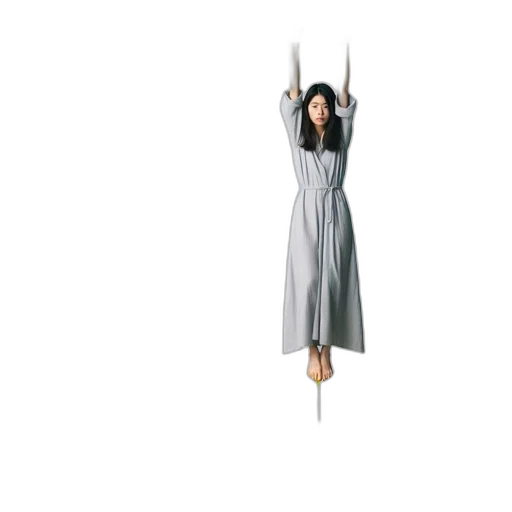 dress, staff, umbrella, sword, 3d render, concept art, woman, hangs transparent PNG cut-out