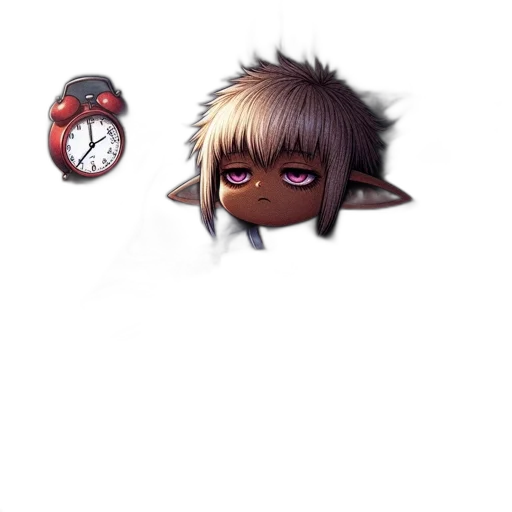 staff, creature, mask, face, anime, concept art, pixel art, fantasy art transparent PNG cut-out