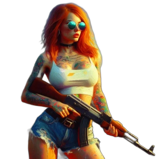 weapon, concept art, pixel art, fantasy art, photorealistic, neon lights, fire, neon transparent PNG cut-out