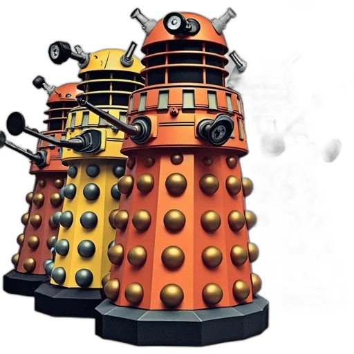 robot, weapon, 3d render, concept art, outer space, cover, book, visual transparent PNG cut-out