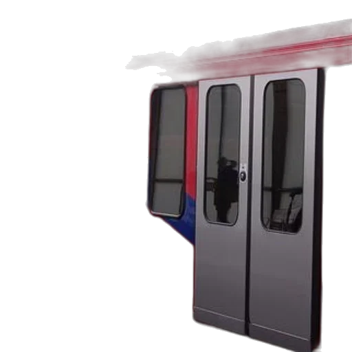 3d render, concept art, red, train, blue, wave, design, side transparent PNG cut-out