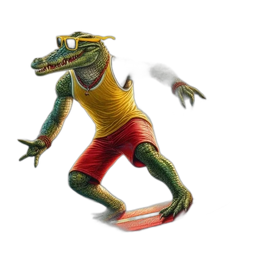 dragon, creature, animal, 3d render, concept art, fantasy art, photorealistic, alligator transparent PNG cut-out