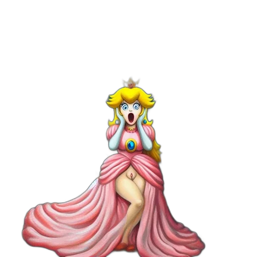 dress, crown, creature, concept art, pixel art, fantasy art, 3d render, pastel transparent PNG cut-out