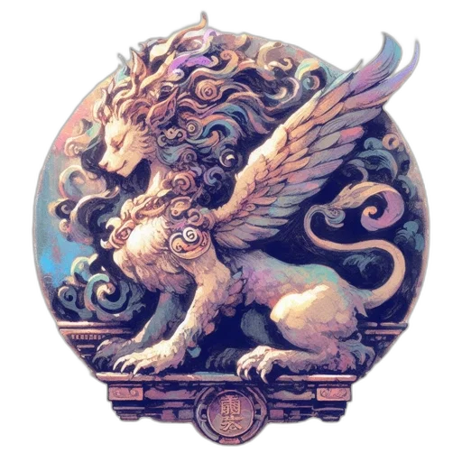 dragon, staff, creature, jewelry, fantasy art, concept art, pixel art, watercolor transparent PNG cut-out