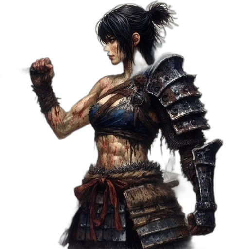 sword, weapon, fantasy art, concept art, comic book art, pixel art, female, warrior transparent PNG cut-out