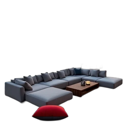 furniture, 3d render, photorealistic, concept art, dark, earth tones, modern, outdoor transparent PNG cut-out