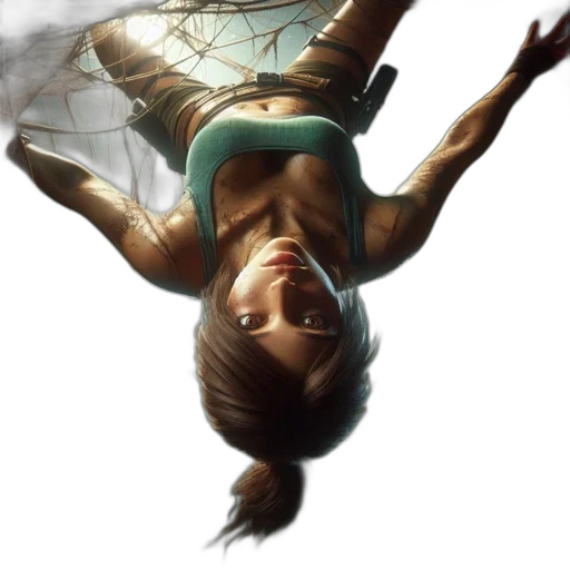 face, fantasy art, concept art, comic book art, photorealistic, underwater, female, character transparent PNG cut-out
