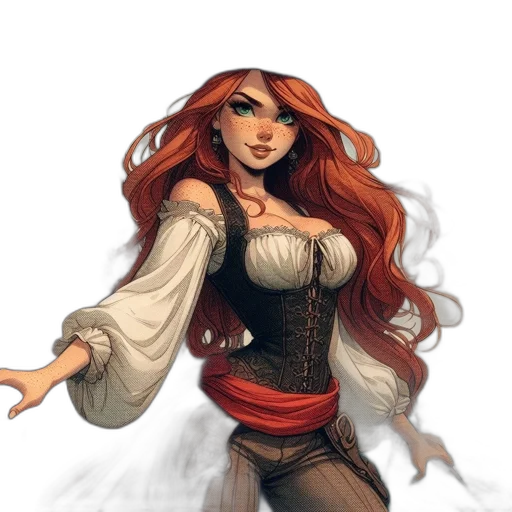dress, fantasy art, concept art, comic book art, pixel art, red, dark, earth tones transparent PNG cut-out