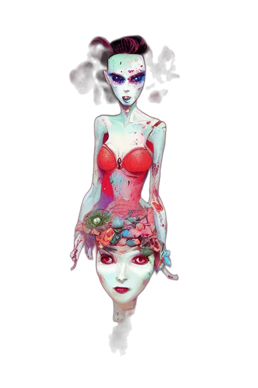 dress, mask, crown, jewelry transparent PNG cut-out