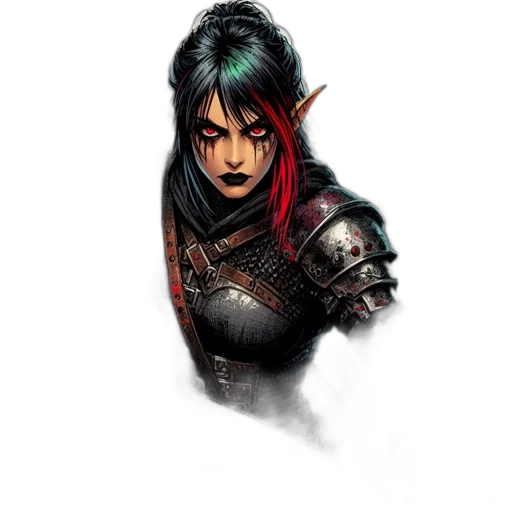 staff, face, fantasy art, concept art, comic book art, pixel art, dark, dark-haired transparent PNG cut-out