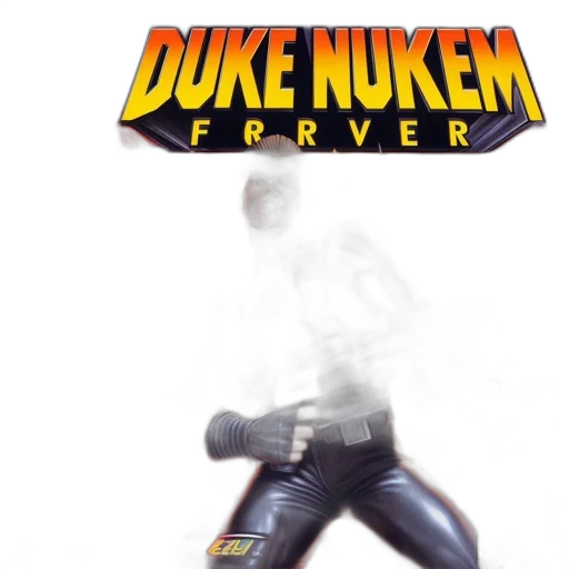 concept art, 3d render, comic book art, cyberpunk, duke, nukem, forever, remix transparent PNG cut-out