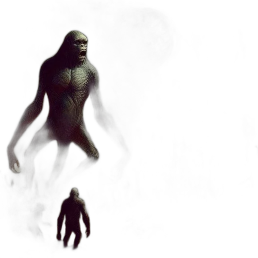 creature, animal, mask, concept art, fantasy art, 3d render, comic book art, fog transparent PNG cut-out