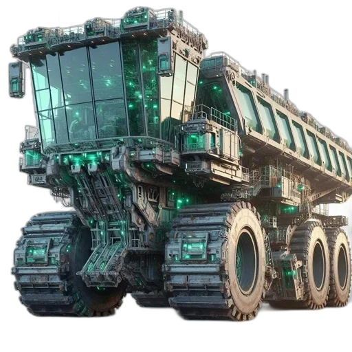robot, weapon, car, concept art, 3d render, cyberpunk, massive, futuristic transparent PNG cut-out