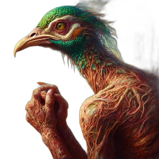 creature, animal, dragon, fantasy art, photorealistic, concept art, oil painting, green transparent PNG cut-out