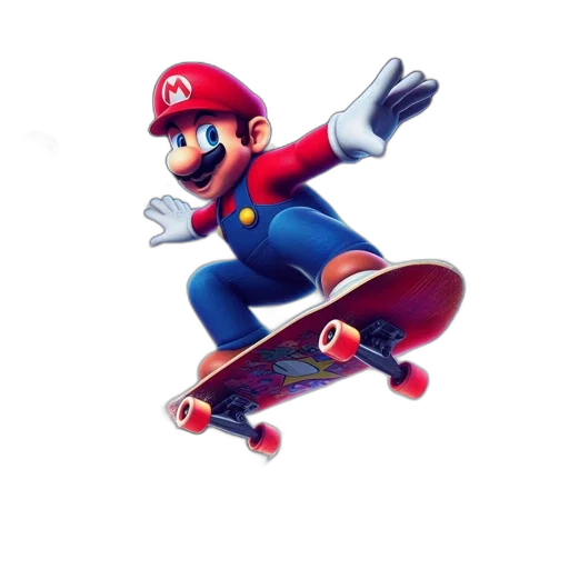 animal, 3d render, concept art, pixel art, photorealistic, illustrated, rendition, mario transparent PNG cut-out