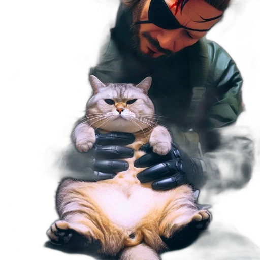 animal, creature, staff, concept art, cyberpunk, watercolor, comic book art, fire transparent PNG cut-out