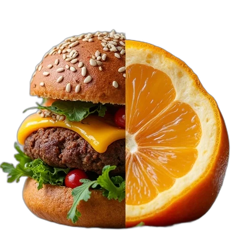food, animal, photorealistic, 3d render transparent PNG cut-out