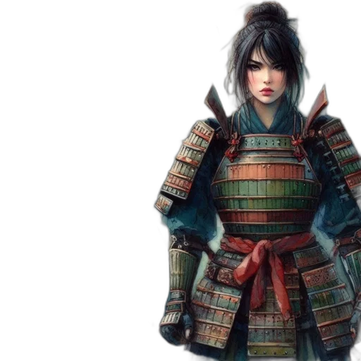 fantasy art, concept art, photorealistic, 3d render, female, warrior, clad, traditional transparent PNG cut-out