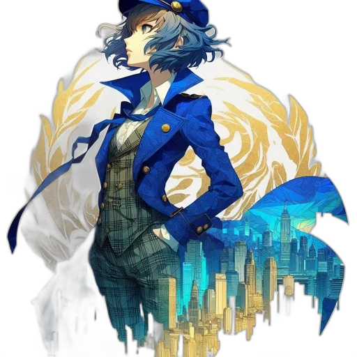 dragon, jacket, staff, creature, concept art, fantasy art, pixel art, anime transparent PNG cut-out