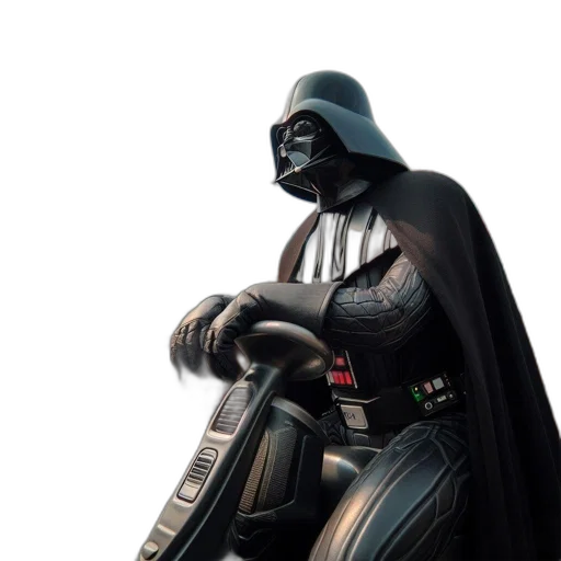 concept art, comic book art, 3d render, photorealistic, man, dressed, darth, vader transparent PNG cut-out