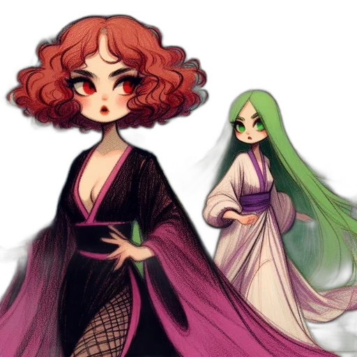 dress, pixel art, concept art, fantasy art, anime, green, monochrome, dark transparent PNG cut-out