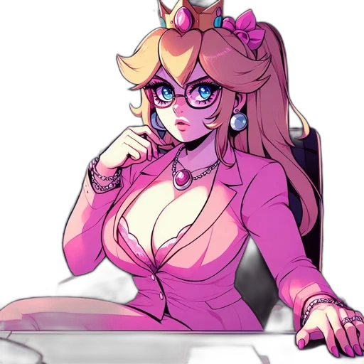 crown, staff, concept art, pixel art, vaporwave, anime, neon lights, pastel transparent PNG cut-out