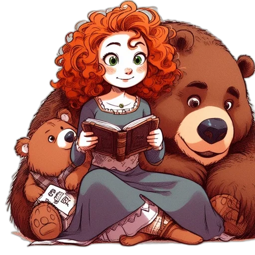 comic book art, concept art, fantasy art, cartoon, forest, fire, young, girl transparent PNG cut-out