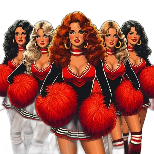 comic book art, concept art, cartoon, fantasy art, vintage, movie, poster, horny transparent PNG cut-out