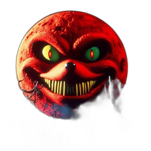 mask, creature, face, 3d render, concept art, photorealistic, red, large transparent PNG cut-out