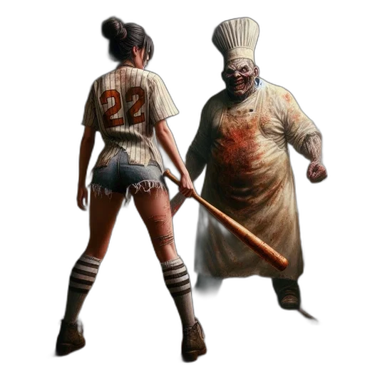 staff, food, concept art, fantasy art, pixel art, comic book art, young, woman transparent PNG cut-out
