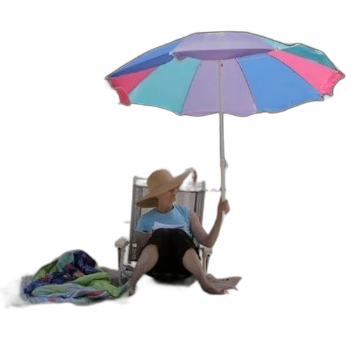 umbrella, hat, staff, furniture transparent PNG cut-out